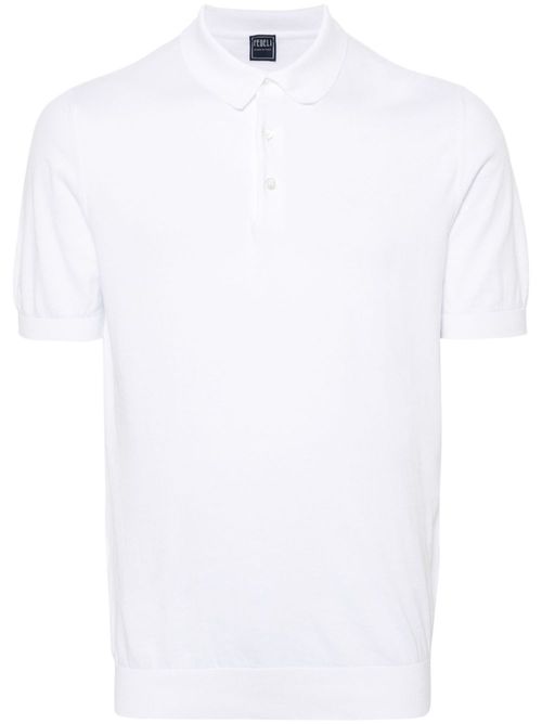 Sportman cotton polo shirt - White