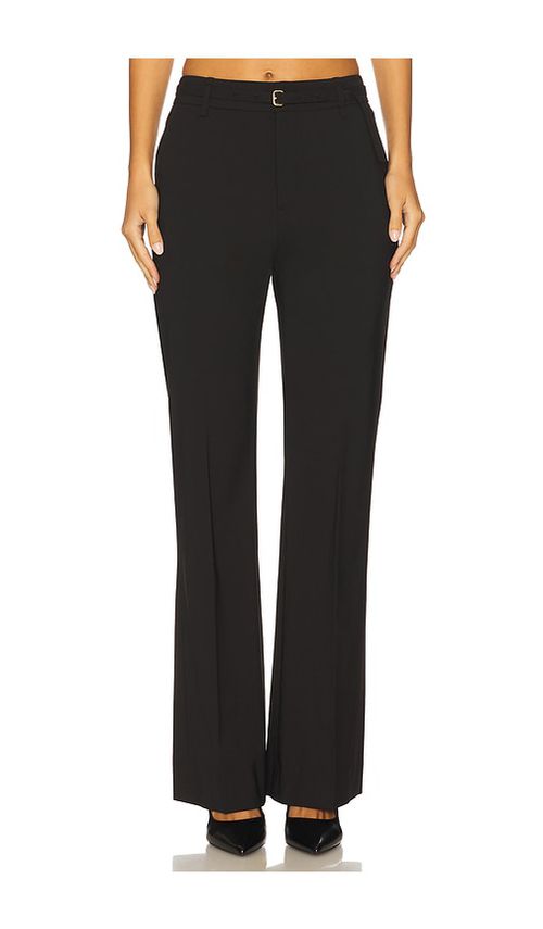 Vince High Waist Slim Flare Belted Pant in Black. - 8 also , 00, 2