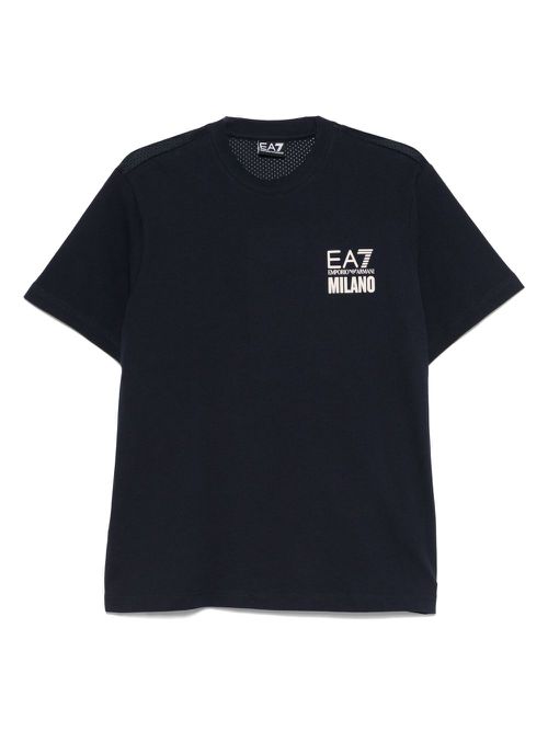 Logo-print T-shirt - Blue