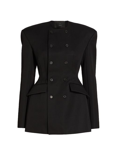 Women's RHW Double-Breasted Blazer Minidress - Black