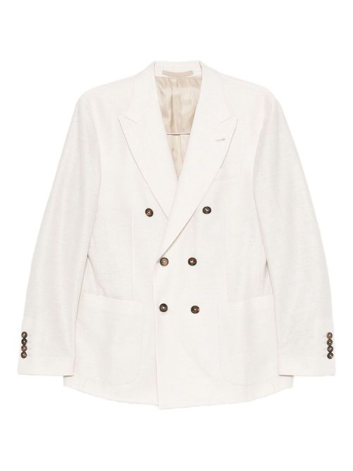 Double-breasted blazer - Neutrals