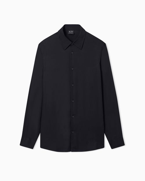 Regular fit shirt in viscose twill