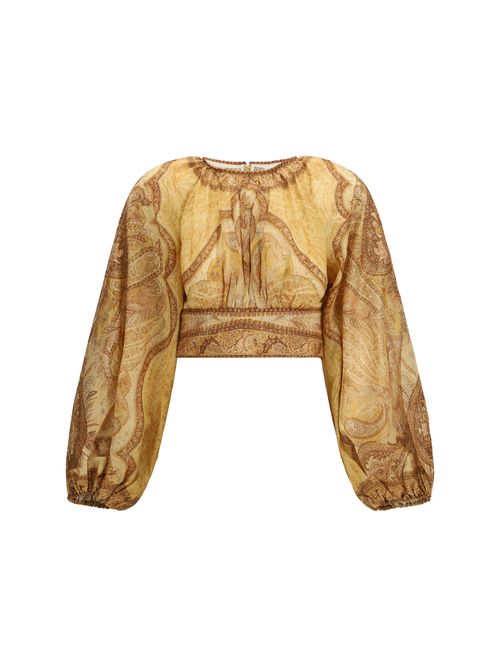 Wanderlust Bustier Blouse — Gold