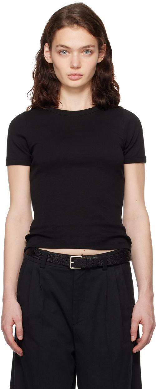 FLORE FLORE Black Car T-shirt