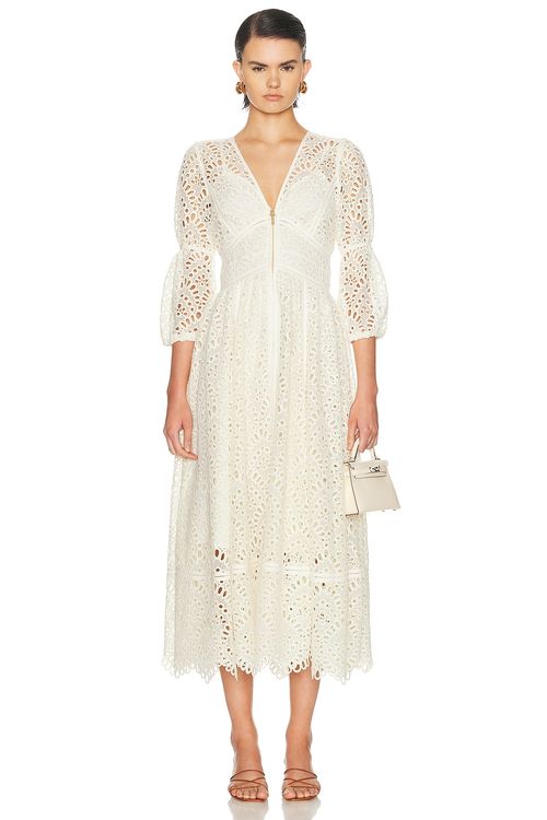 Cult Gaia Rosalind Dress in Off White - Cream. 0 also