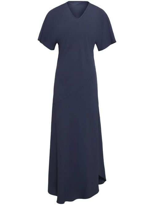 V-neck midi dress - Blue