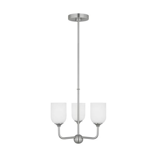 Brushed Steel Chandelier from the Emile Collection