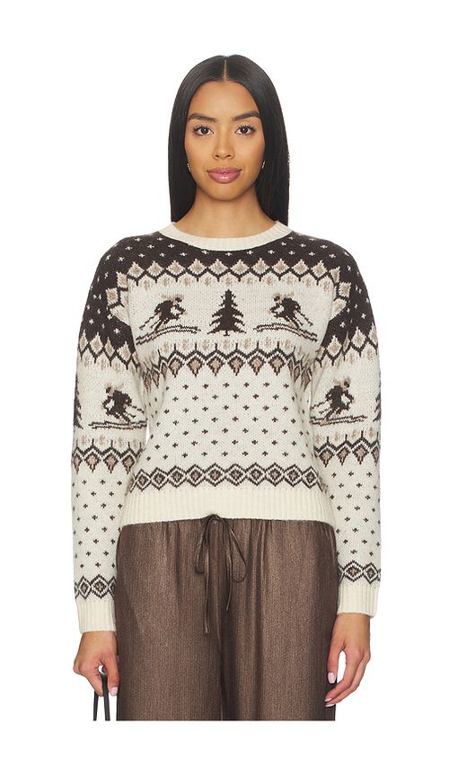 HEARTLOOM Litchi Sweater in Brown. L. Also in M, S