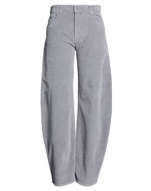 Woman Pants Grey Size L Cotton, Modal, Elastane
