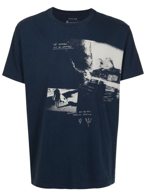 Vintage Twinfins Go Faster cotton T-Shirt - Blue