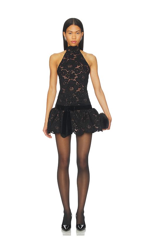 Retrofete Cicely Lace Dress in Black. XS. Also in L, M