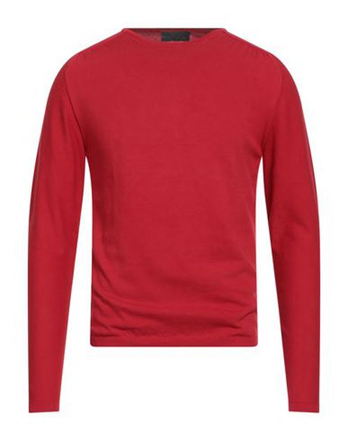 Man Sweater Red Size 36 Cotton