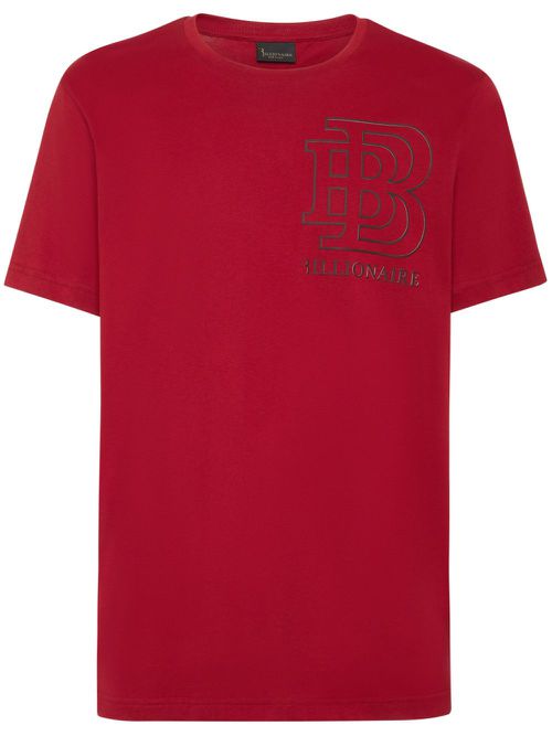 Logo-print cotton t-shirt - Red