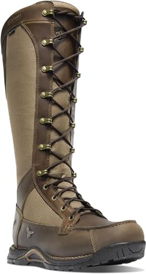 Danner Sharptail 17" Side-Zip Waterproof Snake Boots for Men - Full-Grain Leather and Nylon with 360° Snake Guard