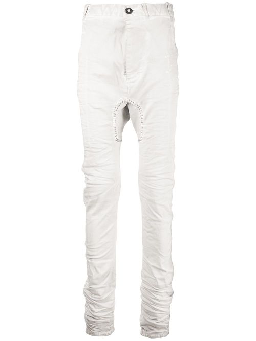 Stitch-detail skinny-cut jeans - Grey