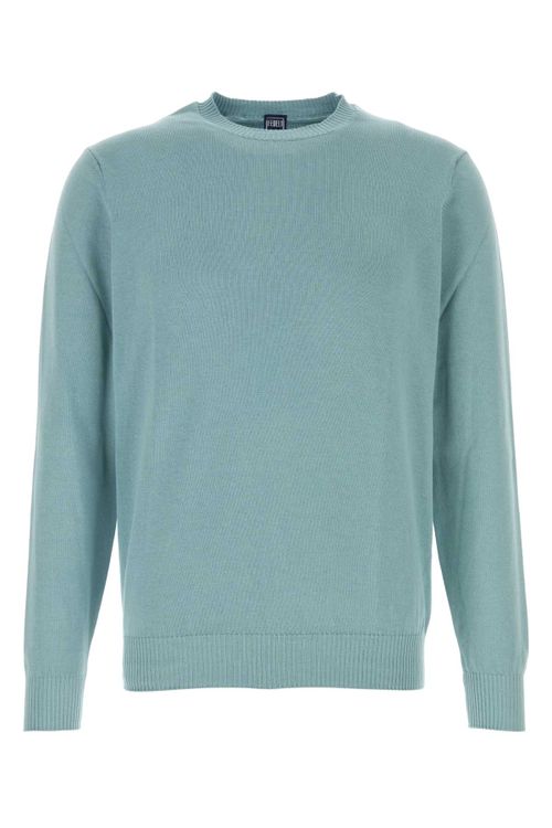Light-blue Cotton Sweater