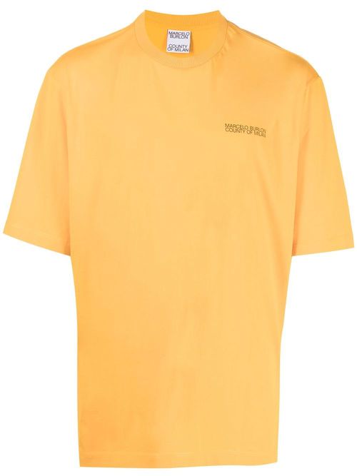 TEMPERA CROSS OVER T-SHIRT OCHER YELLOW