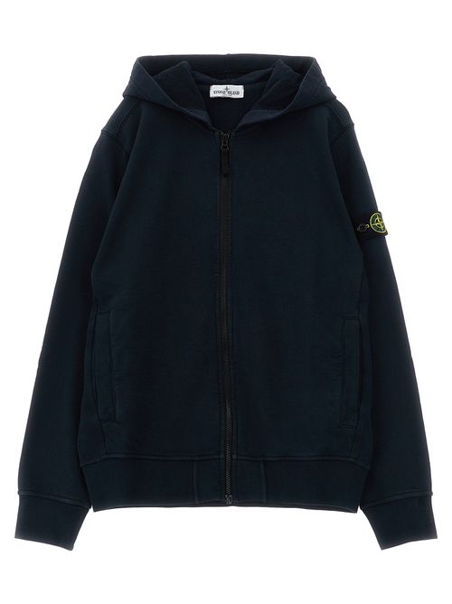 Logo-Embroidered Organic Cotton Hoodie — Black