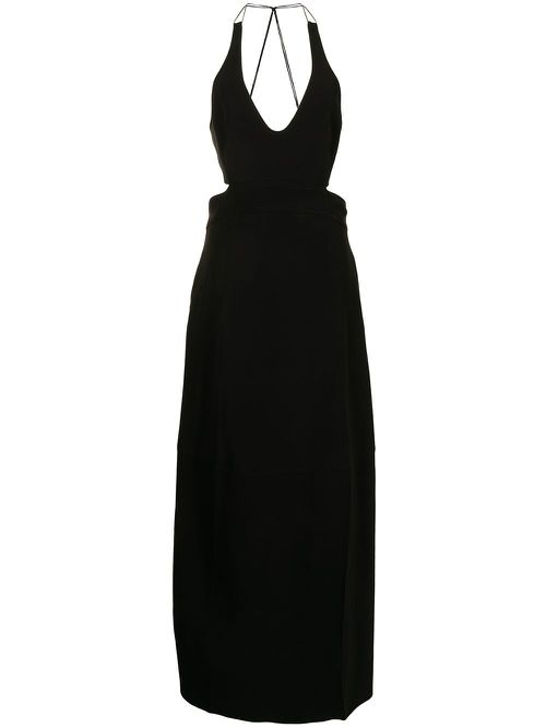 Halterneck maxi dress - Black