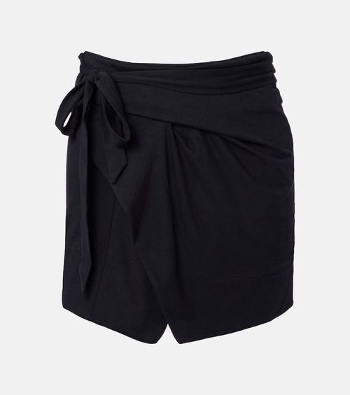 Berenice cotton jersey wrap skirt