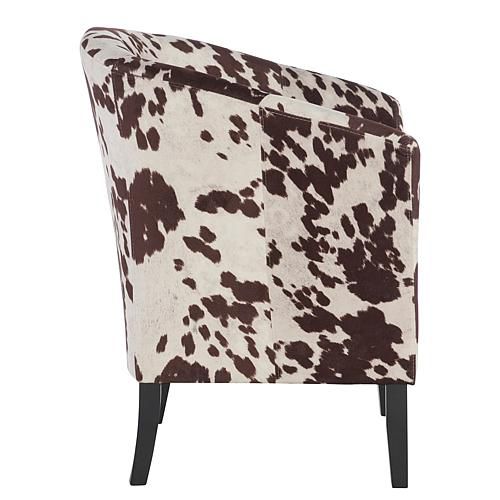 Home Jackson Cow-Print Club Chair
