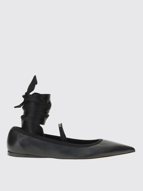 Ballet Flats FERRAGAMO Woman color Black