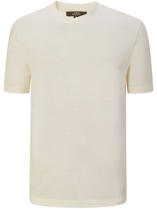Crew-neck cotton T-shirt - Neutrals