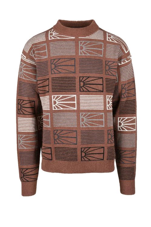 Brown Wool Mohair Blend Sweater