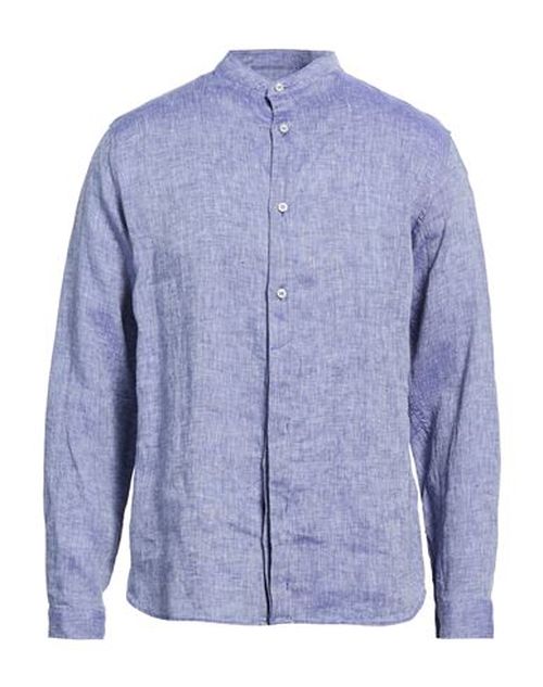 Man Shirt Slate blue Size M Linen