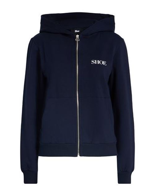 Woman Sweatshirt Midnight blue Size S Cotton, Elastane
