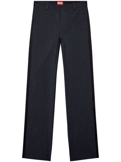 P-Wire pinstriped tailored trousers - Black
