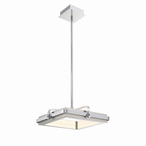 Chrome And Nickel LED Pendant from the Annilo Collection