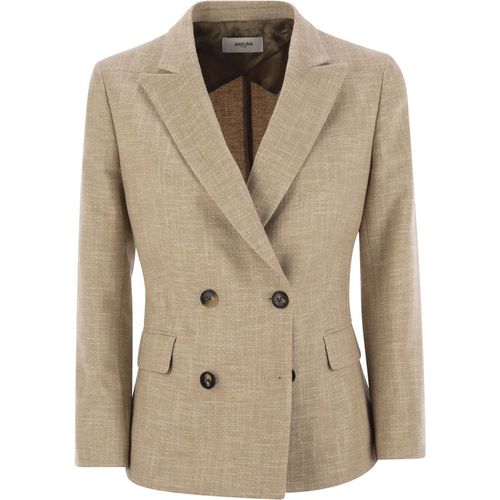 Saulina Antonella Double Breasted Cotton Blend Jacket