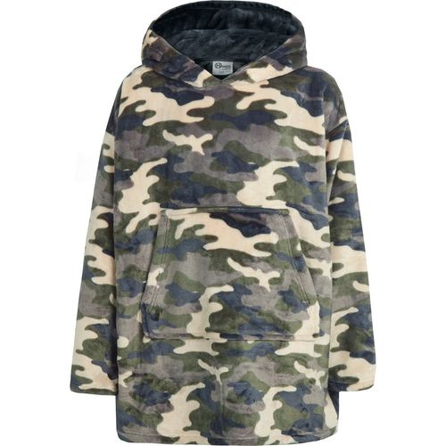 Wynsors Childrens Unisex Huggable Hoodie Pull On camoflauge Green - Camouflage - One Size