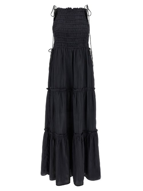Black Smock Tie Dress