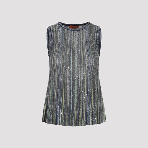 Women's Viscose Mesh-Trim Tank Top
