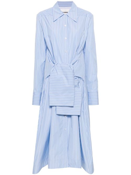 Striped midi dress - Blue