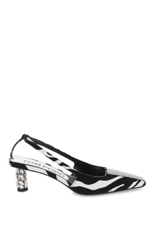 -Décolleté Slingback In Velluto-Donna