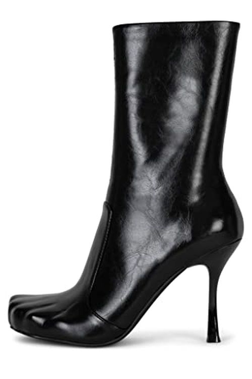Jeffrey Campbell Visionary Red Pointed Toe Stiletto Heeled Ankle Fashion Boots