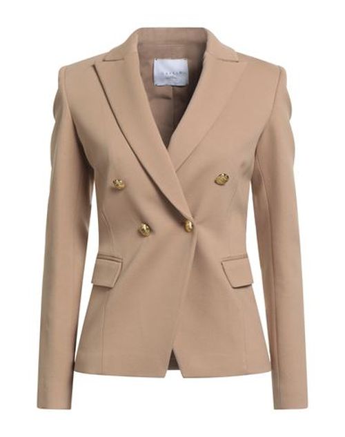 Woman Blazer Camel Size 2 Viscose, Polyamide, Elastane