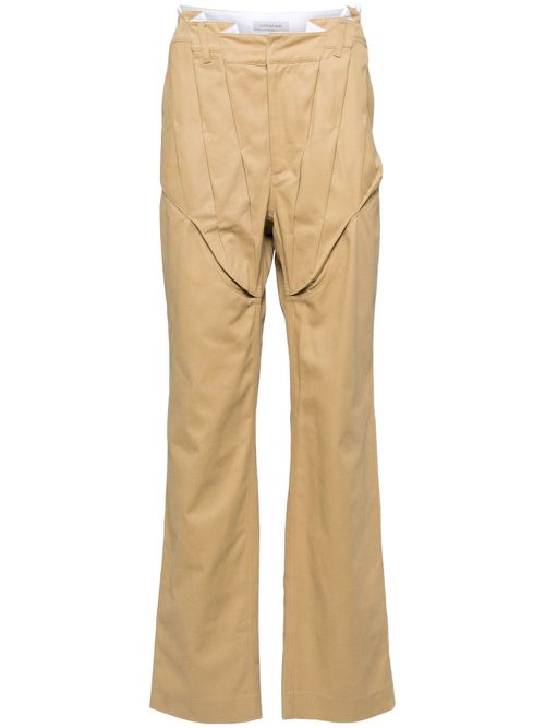 Gathered corset slacks - Neutrals