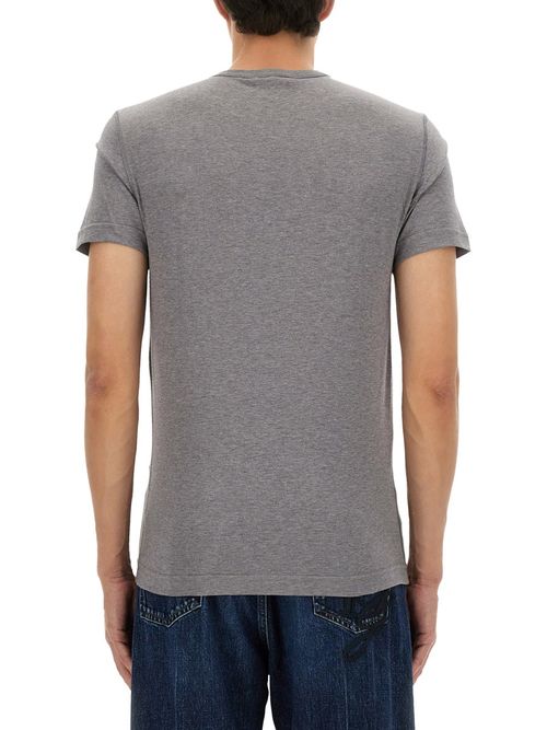 Cotton T-shirt with Branded Tag