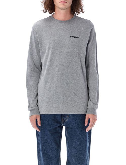 Grey Crewneck Graphic Logo T-Shirt