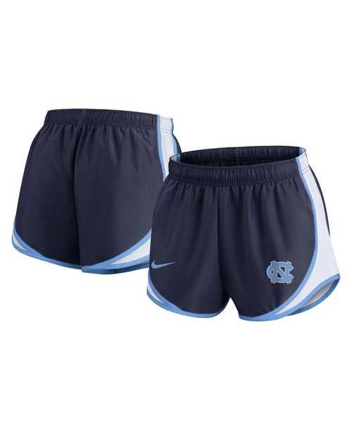 Women's Navy North Carolina Tar Heels Spring Break Tempo Performance Shorts - Navy