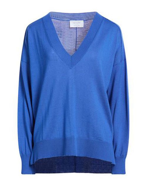 Collezione N_01 Woman Sweater Bright blue Size L Merino Wool