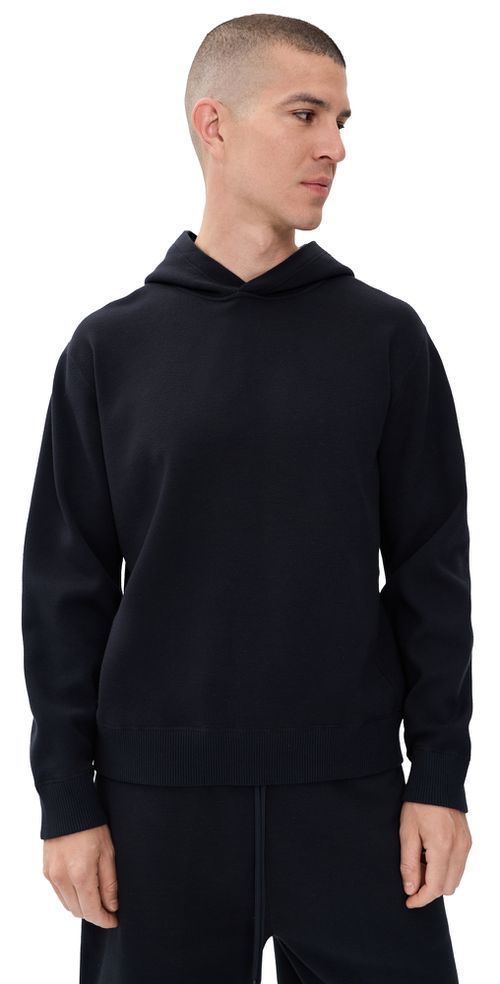 Relaxed Hoodie in Fine Bilen Dark Eclipse