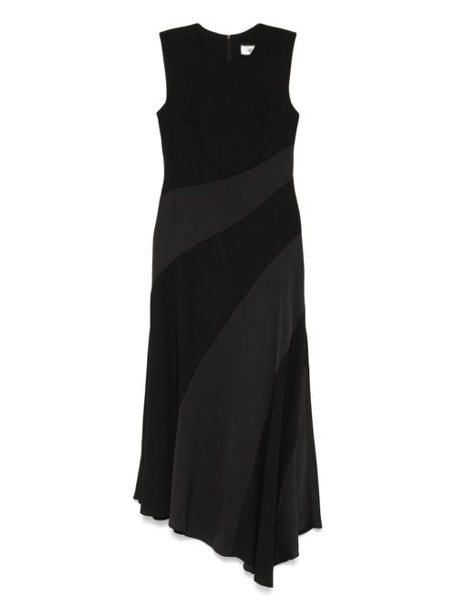 NISSA panelled midi dress - Black