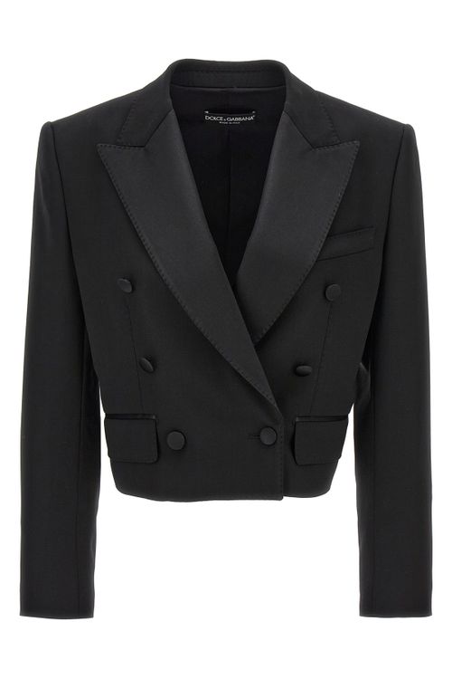 'Tuxedo' Crop Blazer