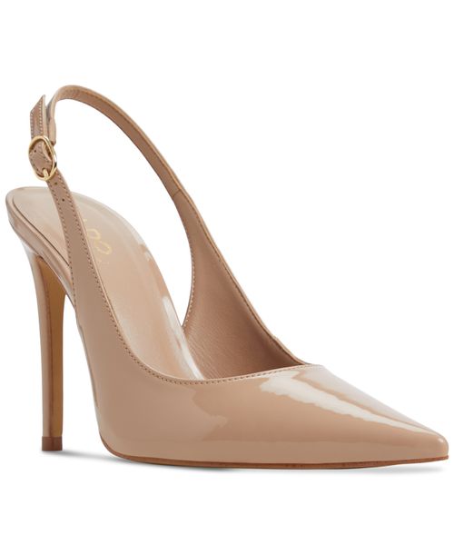 Women's Stessysling Slingback Pumps - Beige Patent