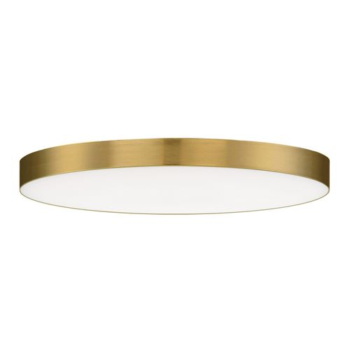 Satin Brass LED Flush Mount from the Trim Collection